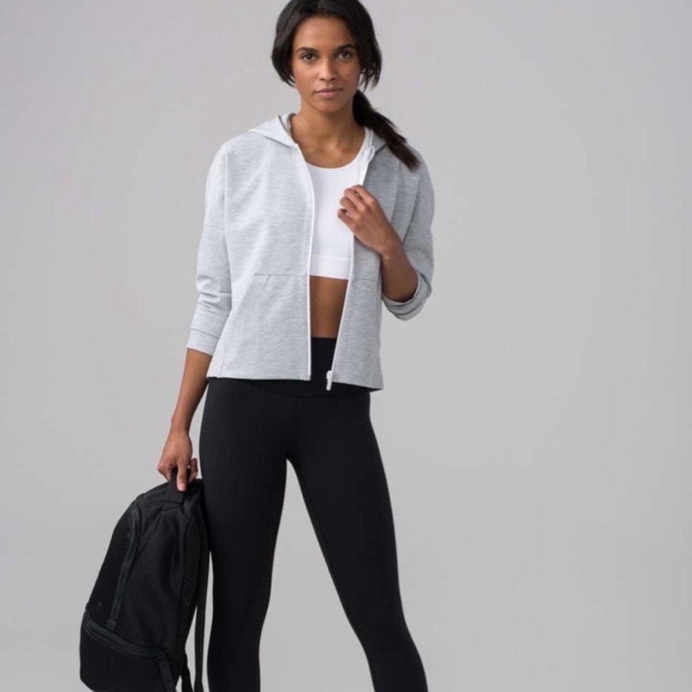 Lululemon Minimal Full Grey Zip up Hoodie